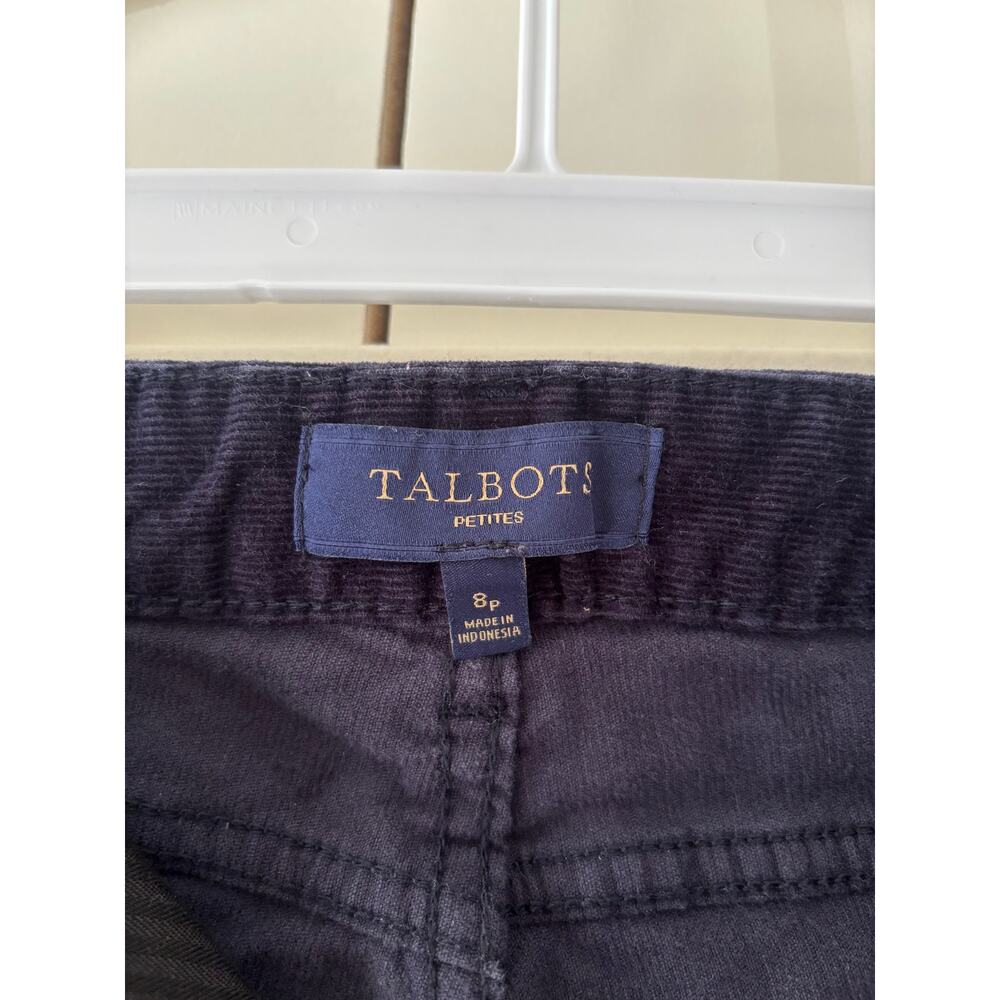 Talbots Petite Black Corduroy Pants Size 8P - Picture 6 of 8